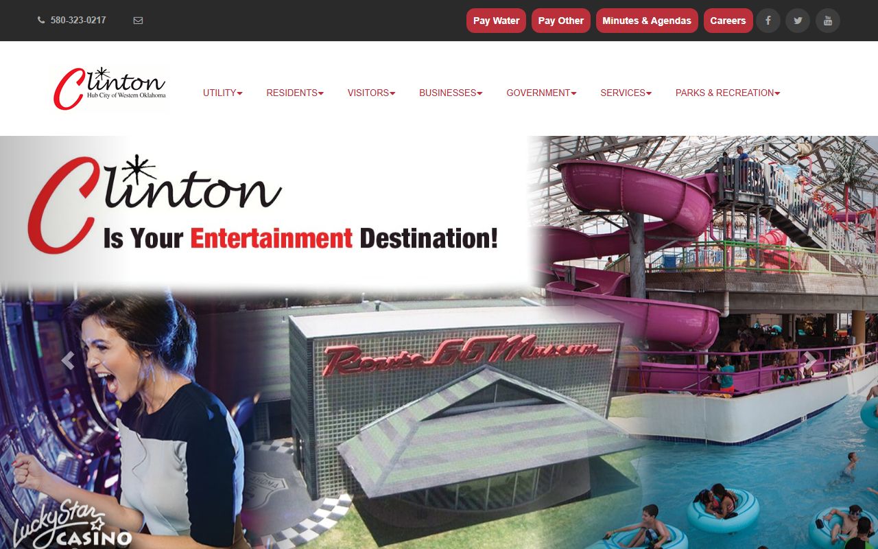 Clinton city records page for Clinton residents directory