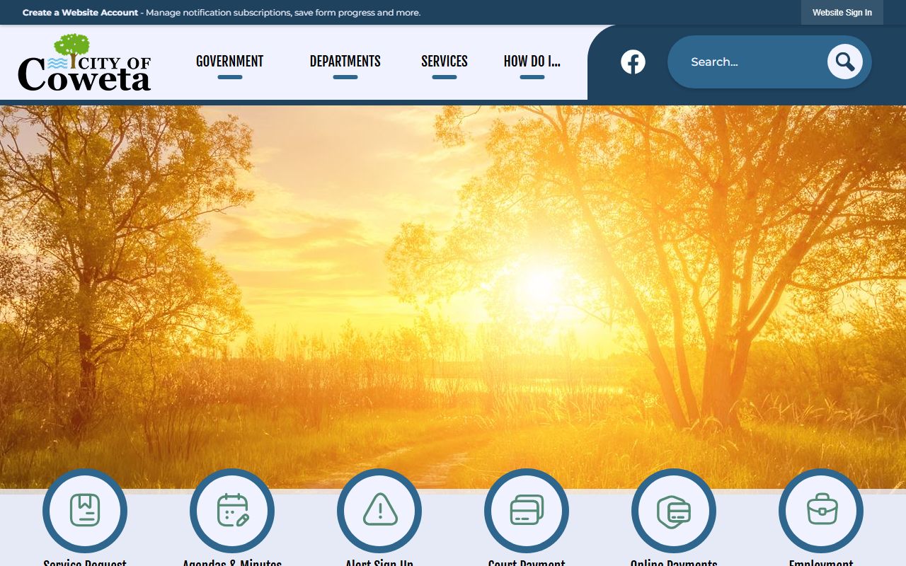 Coweta city records page for Coweta residents directory